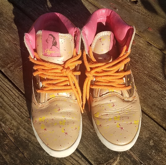 Pink Orange Midtops - Picture 2 of 7